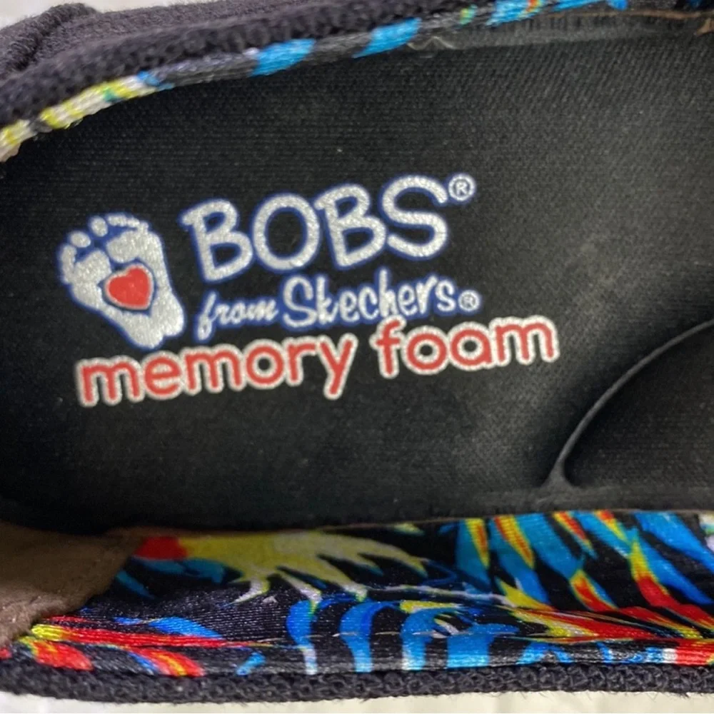 BOBS FROM SKETCHERS Hi Jinx Memory Foam Arch Pillow Slip On Platform Shoes 7.5